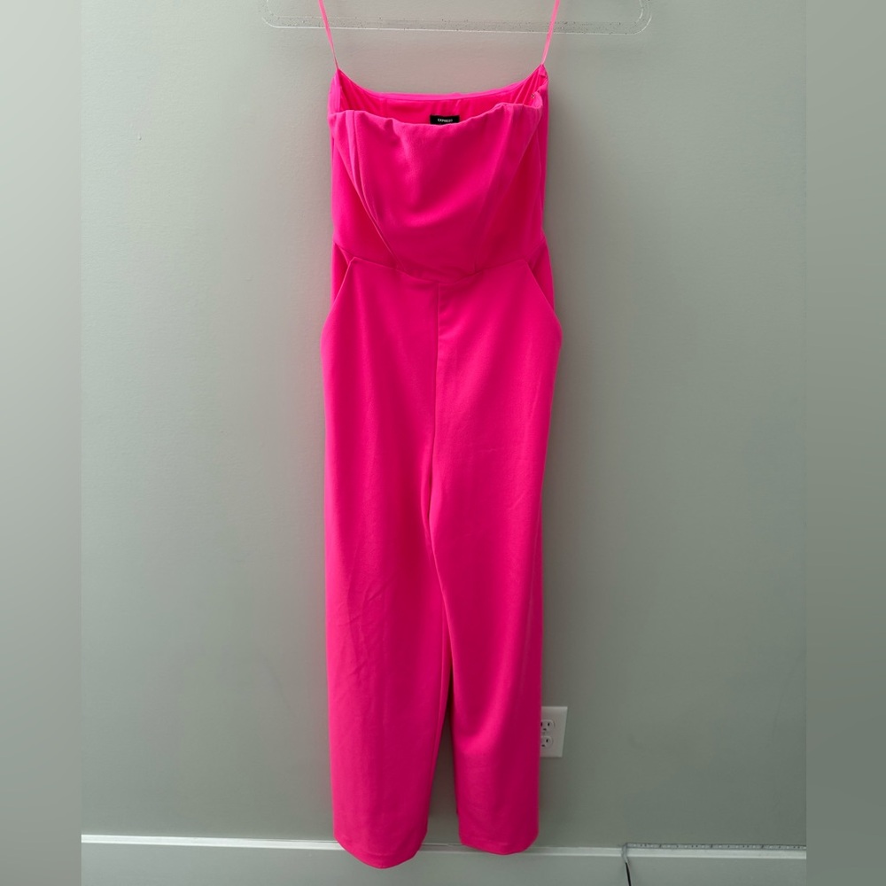 Express Vibrant Pink Jumpsuit